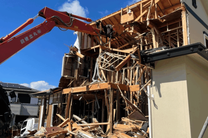 木造住宅　解体